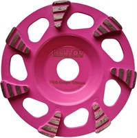 Slipskål 125mm RELLOXX Pink Drops G:20-25 Hål:22.23 Höjd:22